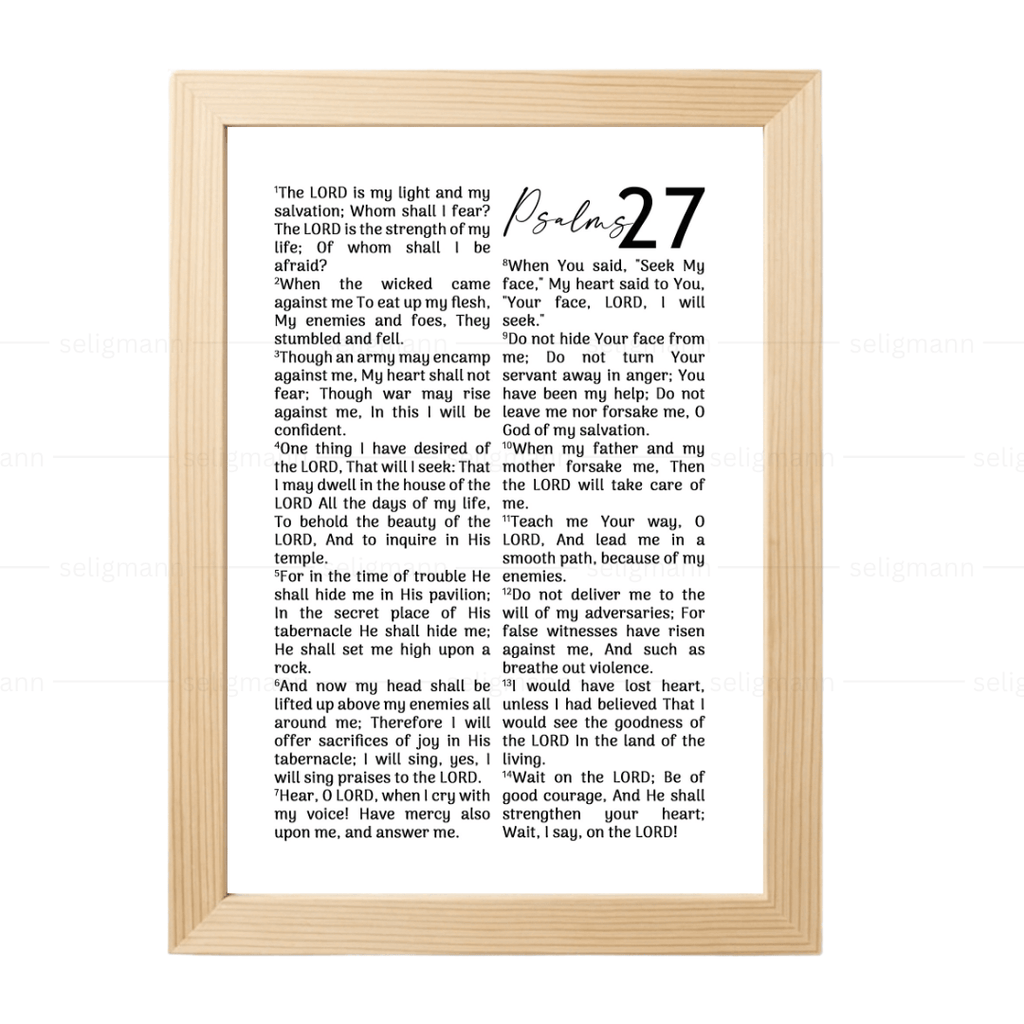 Psalms 27 Full Chapter