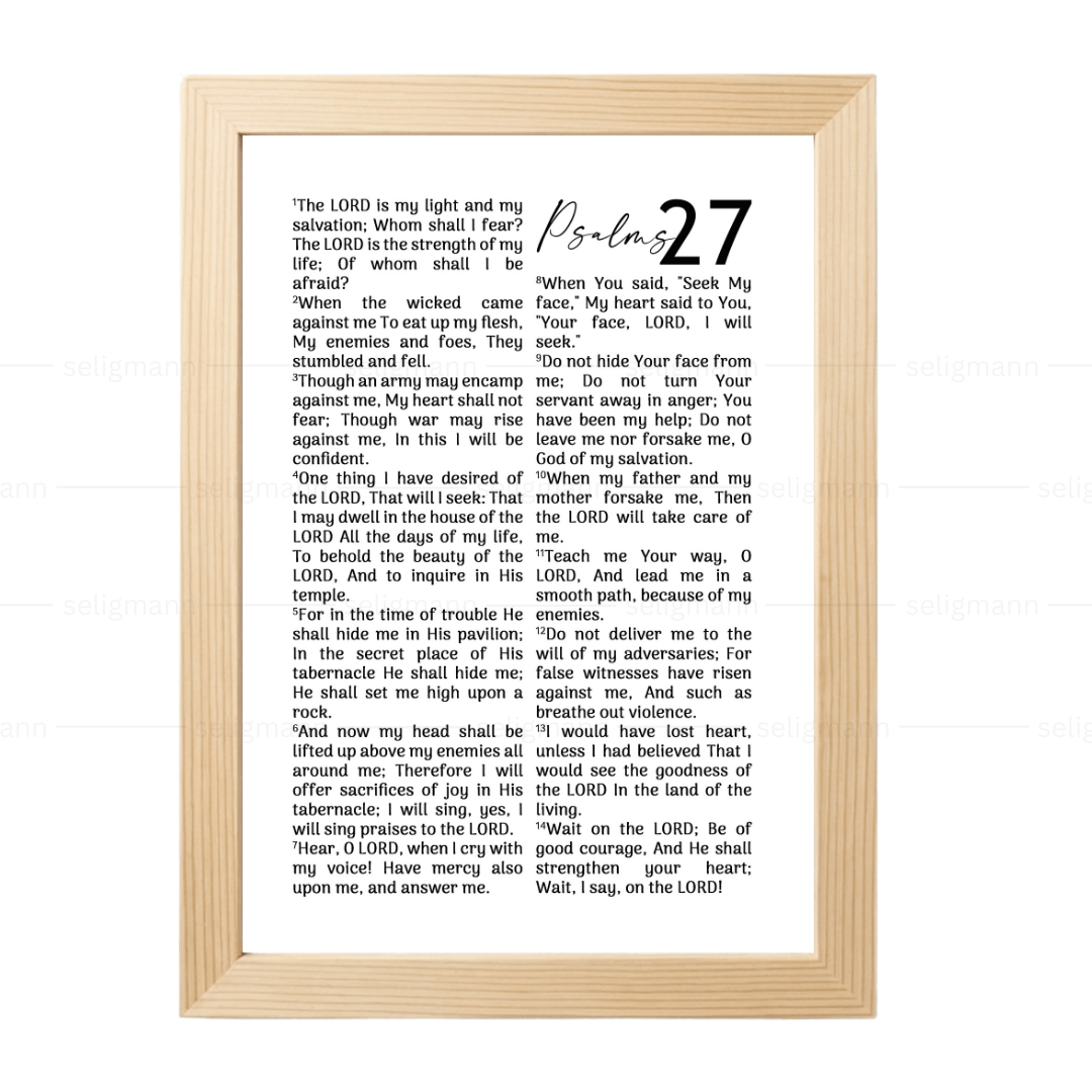 Psalms 27 Full Chapter