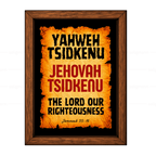 Yahweh Tsidkenu – Jehovah Tsidkenu (Jeremiah 33:16)