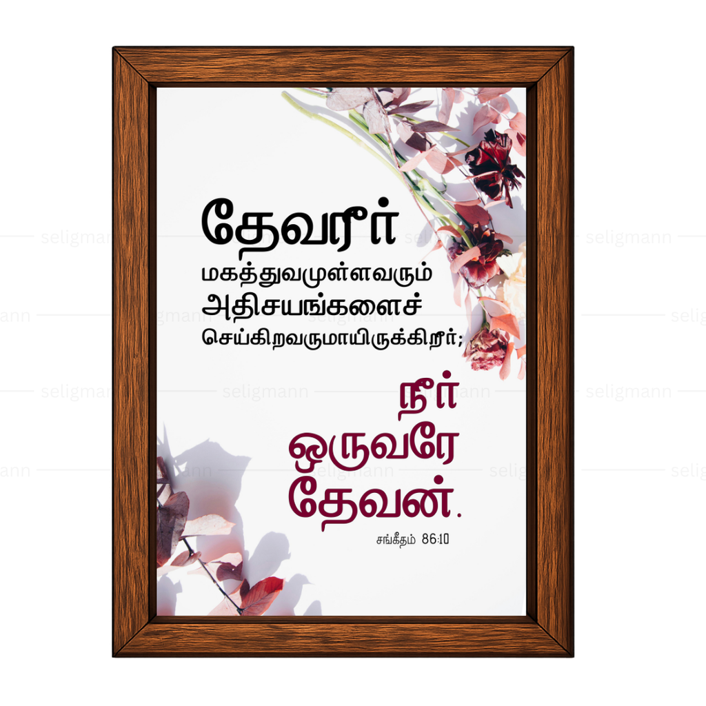 தேவன் மகத்துவமுள்ளவரும் அதிசயங்களைச் செய்கிறவருமாயிருக்கிறார் - நீர் ஒருவரே தேவன் (Psalm 86:10) Tamil