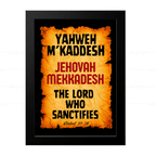 Yahweh M’Kaddesh - Jehovah Mekkadesh (Ezekiel 37:28)