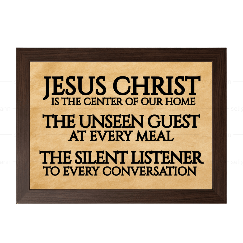 Jesus Christ Center of Our Home, Unseen Guest, Silent Listener