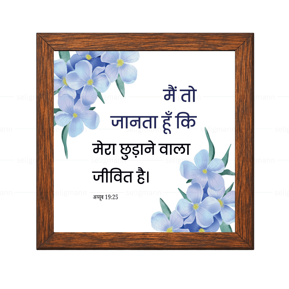 मैं तो जानता हूँ कि मेरा छुड़ाने वाला जीवित है - Job 19:25 - Hindi