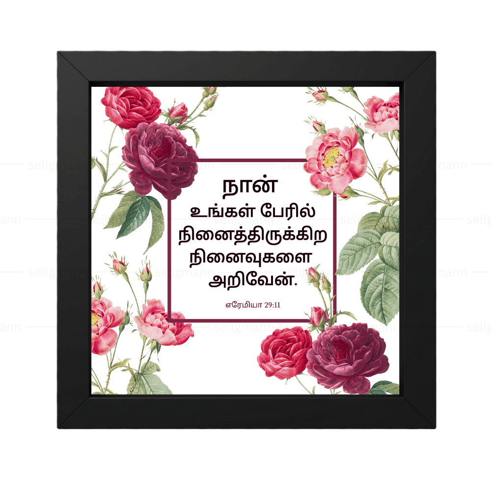 நான் உங்கள் பேரில் நினைத்திருக்கிற நினைவுகளை அறிவேன் - எரேமியா 29:11 - Tamil
