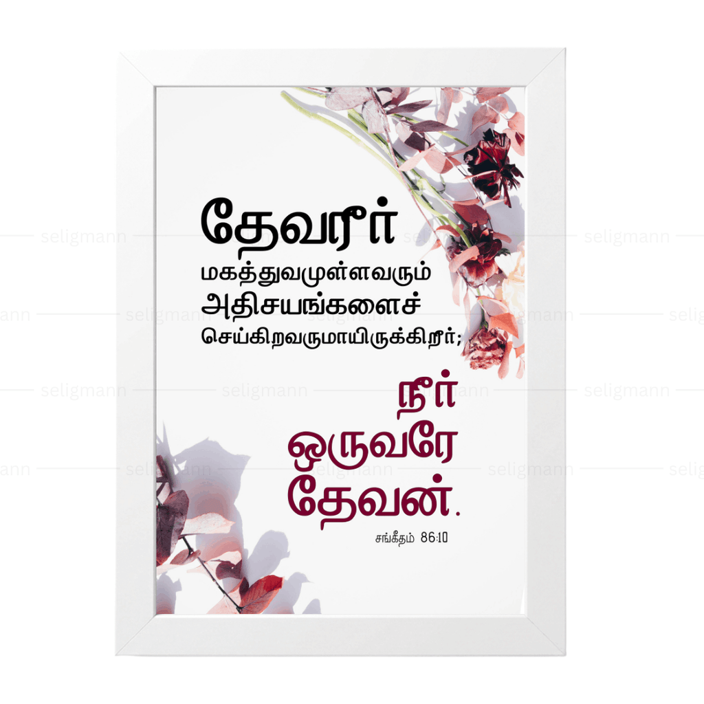 தேவன் மகத்துவமுள்ளவரும் அதிசயங்களைச் செய்கிறவருமாயிருக்கிறார் - நீர் ஒருவரே தேவன் (Psalm 86:10) Tamil