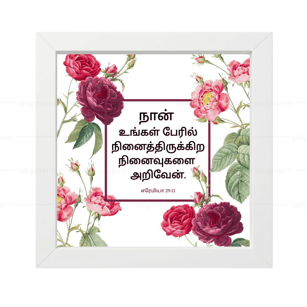 நான் உங்கள் பேரில் நினைத்திருக்கிற நினைவுகளை அறிவேன் - எரேமியா 29:11 - Tamil