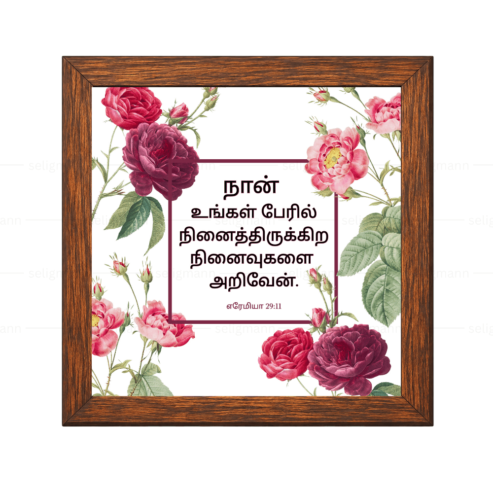 நான் உங்கள் பேரில் நினைத்திருக்கிற நினைவுகளை அறிவேன் - எரேமியா 29:11 - Tamil