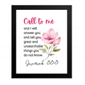 Call to Me and I Will Answer You (Jeremiah 33:3)