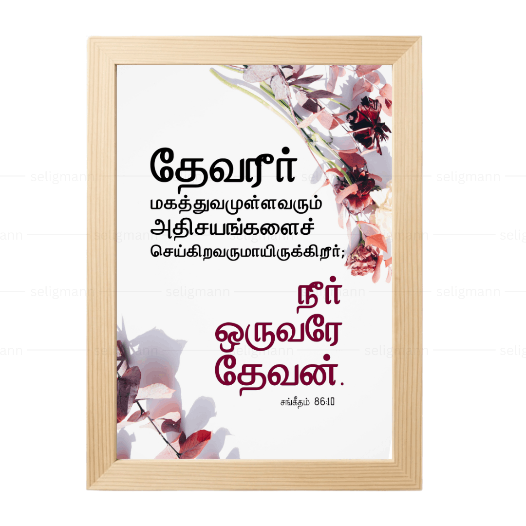 தேவன் மகத்துவமுள்ளவரும் அதிசயங்களைச் செய்கிறவருமாயிருக்கிறார் - நீர் ஒருவரே தேவன் (Psalm 86:10) Tamil