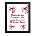 GREATER LOVE-Inspirational Jesus Love Quote (John 15:13)