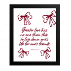 GREATER LOVE-Inspirational Jesus Love Quote (John 15:13)