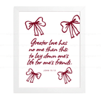 GREATER LOVE-Inspirational Jesus Love Quote (John 15:13)