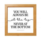 Always at the Top Never at the Bottom - Deuteronomy 28:13