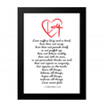 Love Bible Verse (1 Corinthians 13:4-8)