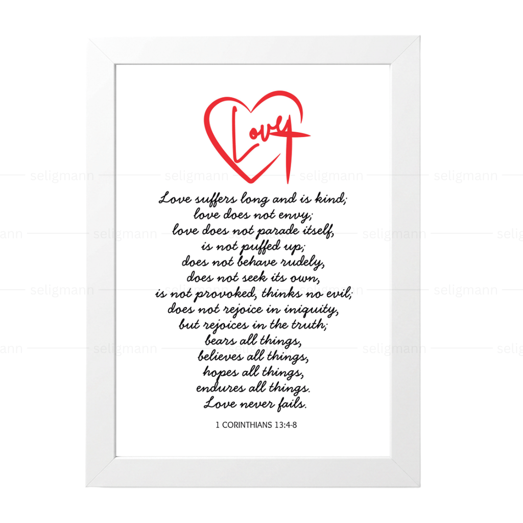 Love Bible Verse (1 Corinthians 13:4-8)