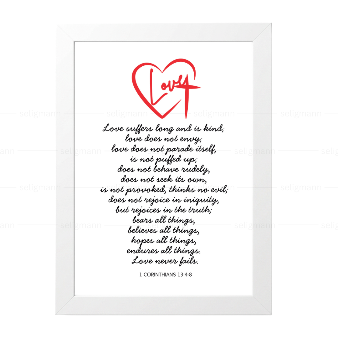 Love Bible Verse (1 Corinthians 13:4-8)