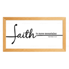 Faith to move mountains - Matthew 17:20