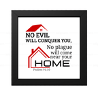 No Evil No Plague Will Come..(Psalms 91:10) (NLT)