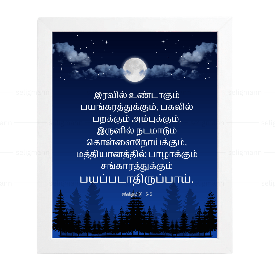 இரவிலுண்டாகும் பயங்கரத்துக்கும்… பயப்படாதிருப்பாய் (Psalms 91:5-6) Tamil