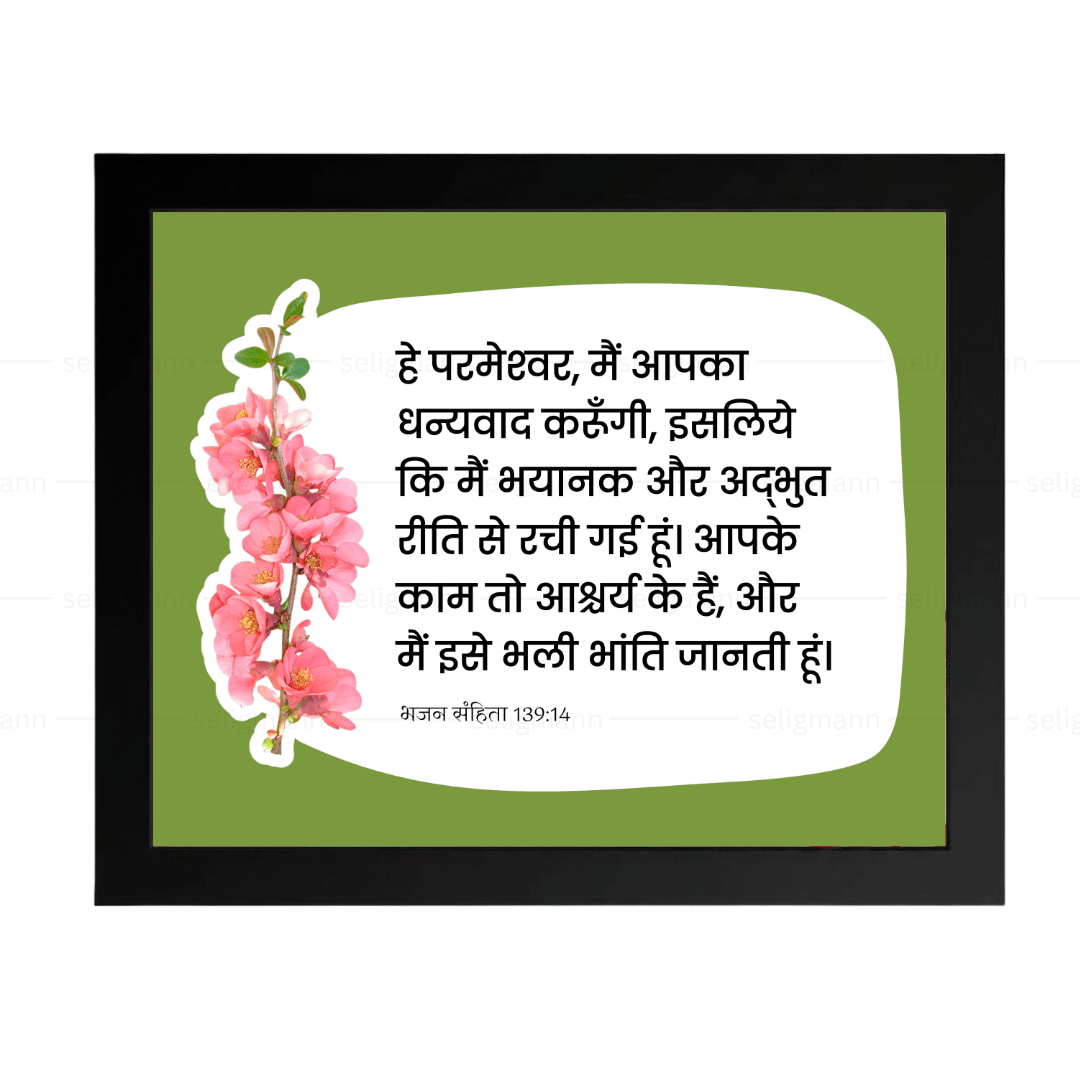 मैं भयानक और अद्भुत रीति से (Psalms 139:14) (Female Version) Hindi