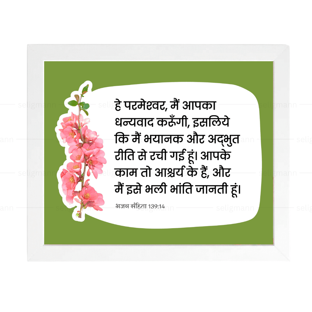 मैं भयानक और अद्भुत रीति से (Psalms 139:14) (Female Version) Hindi