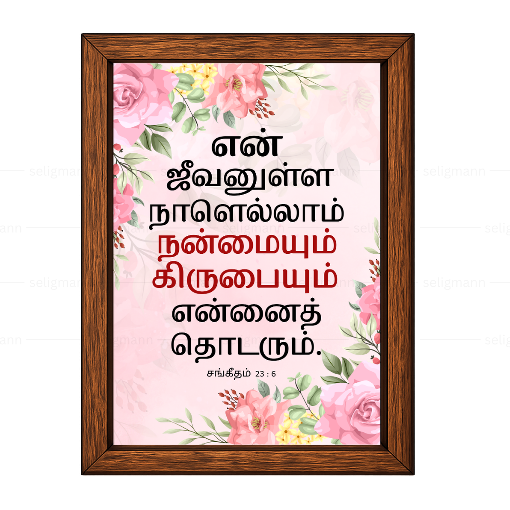என் ஜீவனுள்ள நாளெல்லாம்…(Psalms 23:6) Tamil