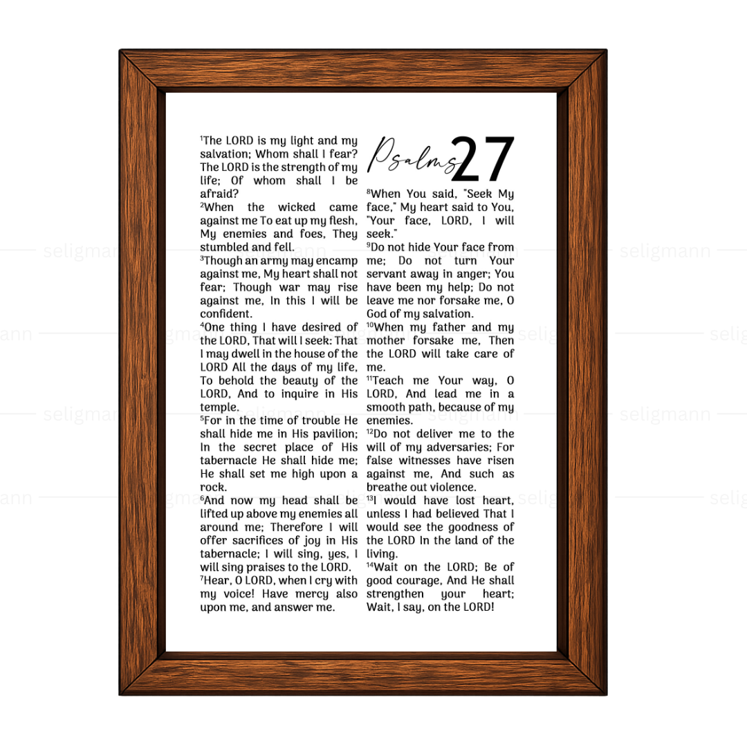 Psalms 27 Full Chapter