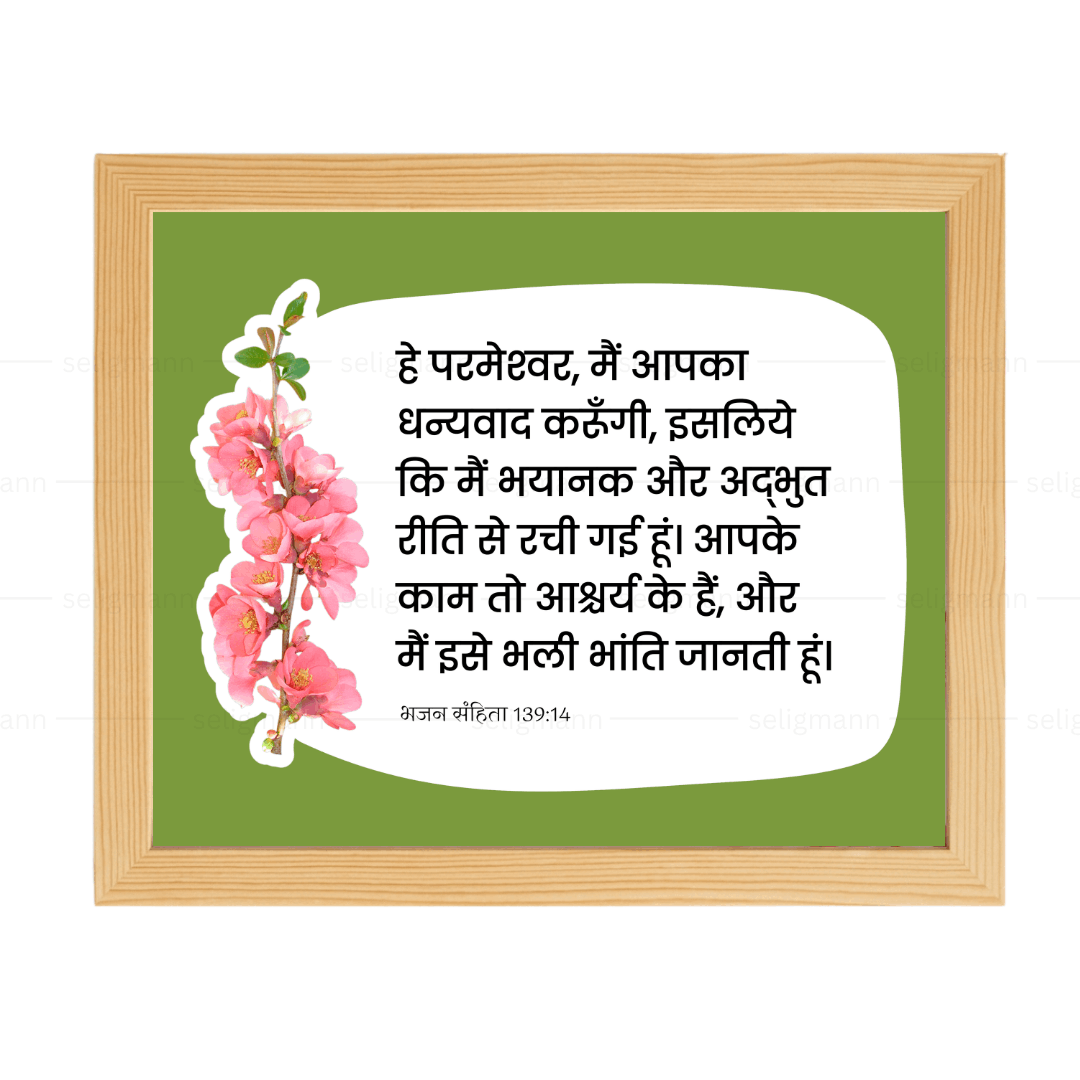 मैं भयानक और अद्भुत रीति से (Psalms 139:14) (Female Version) Hindi