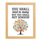 You Shall Lend to Many, You Shall Not Borrow (Deuteronomy 28:12)