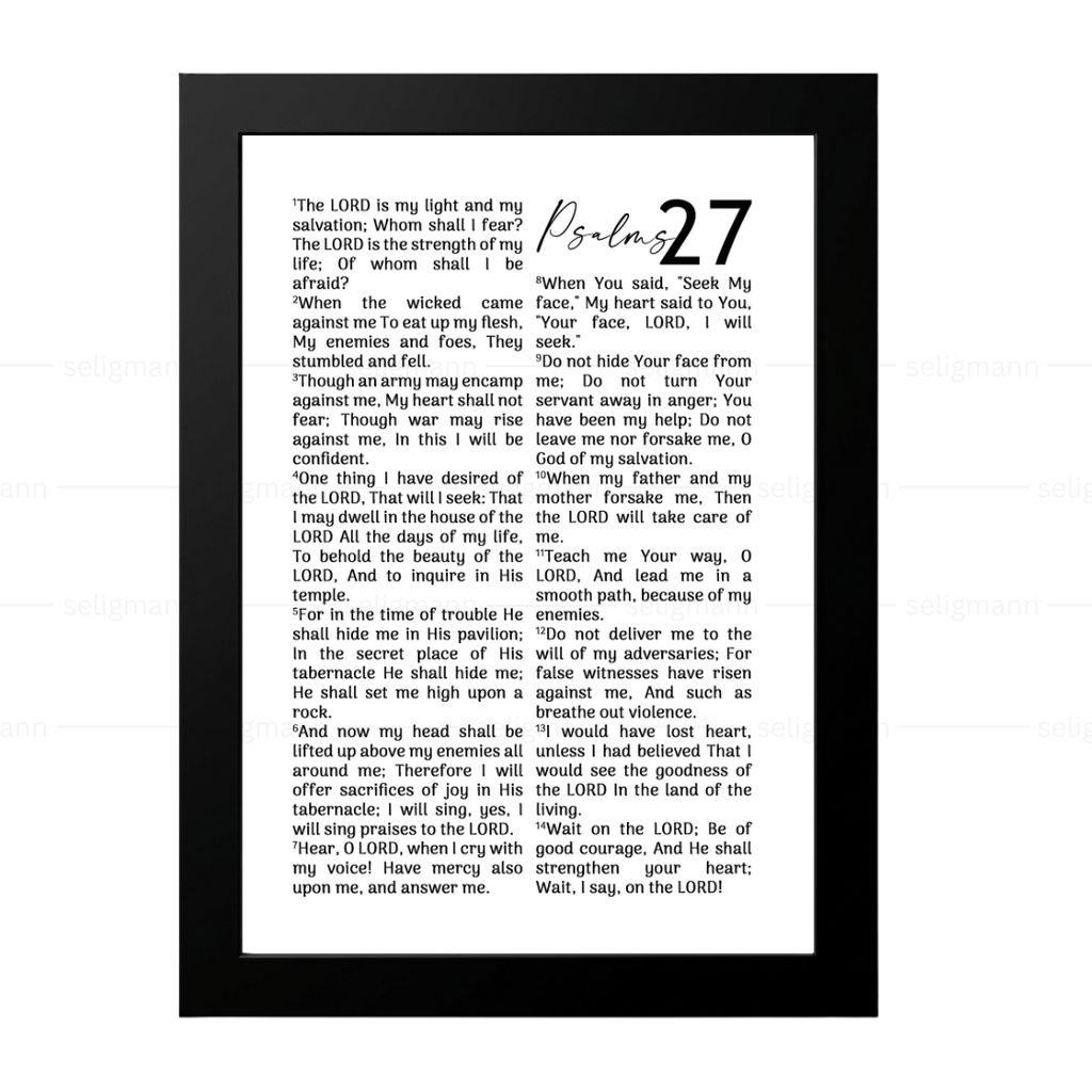 Psalms 27 Full Chapter