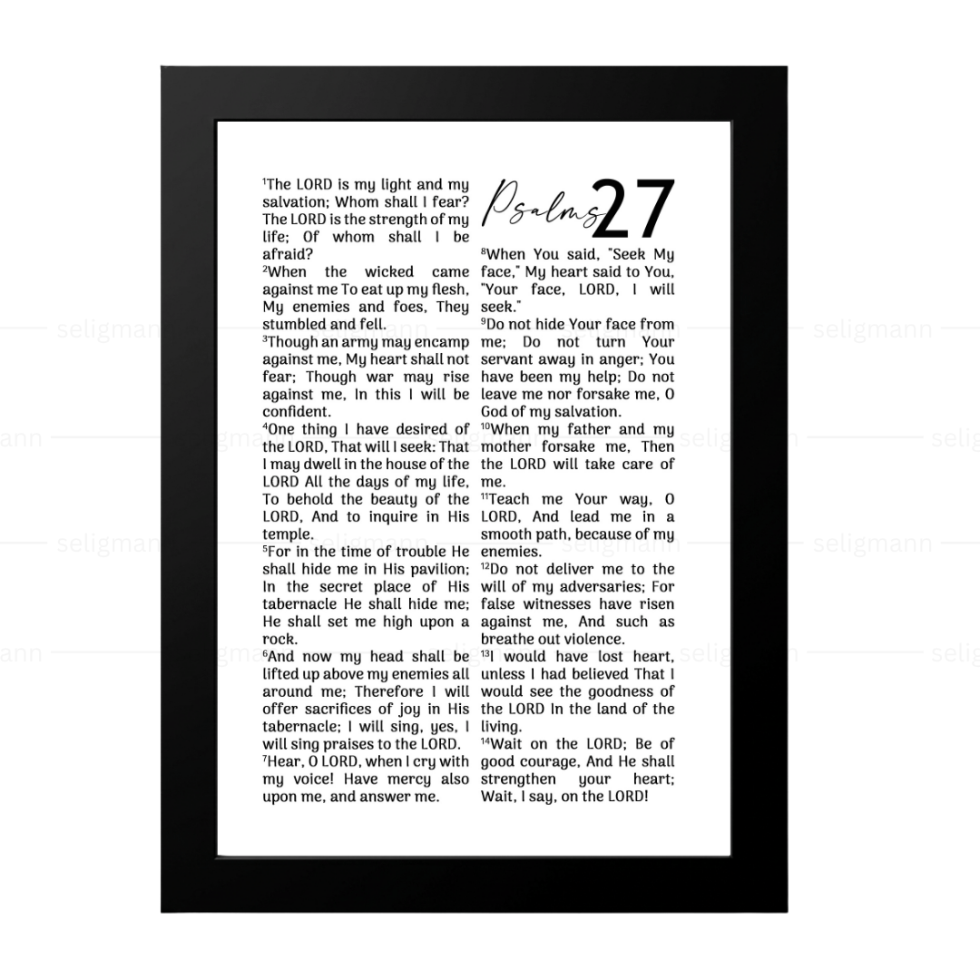 Psalms 27 Full Chapter