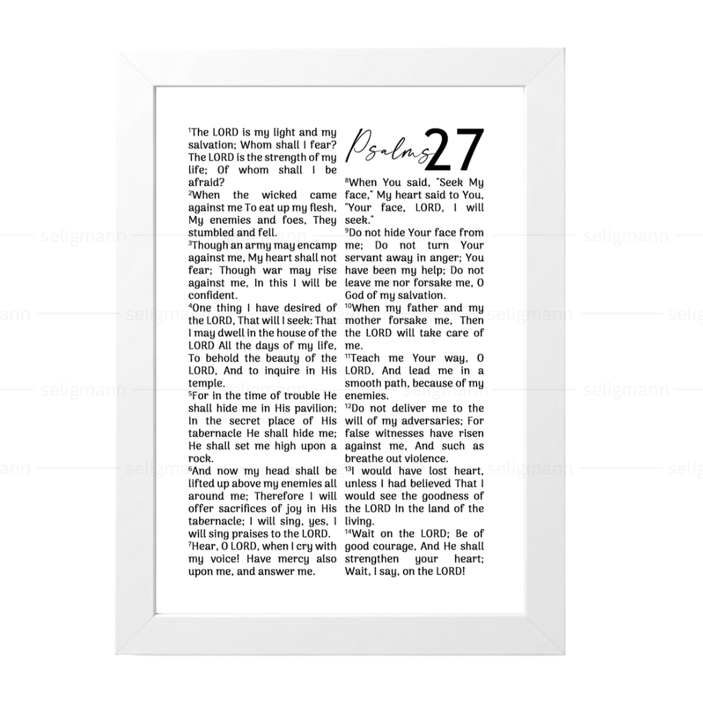Psalms 27 Full Chapter