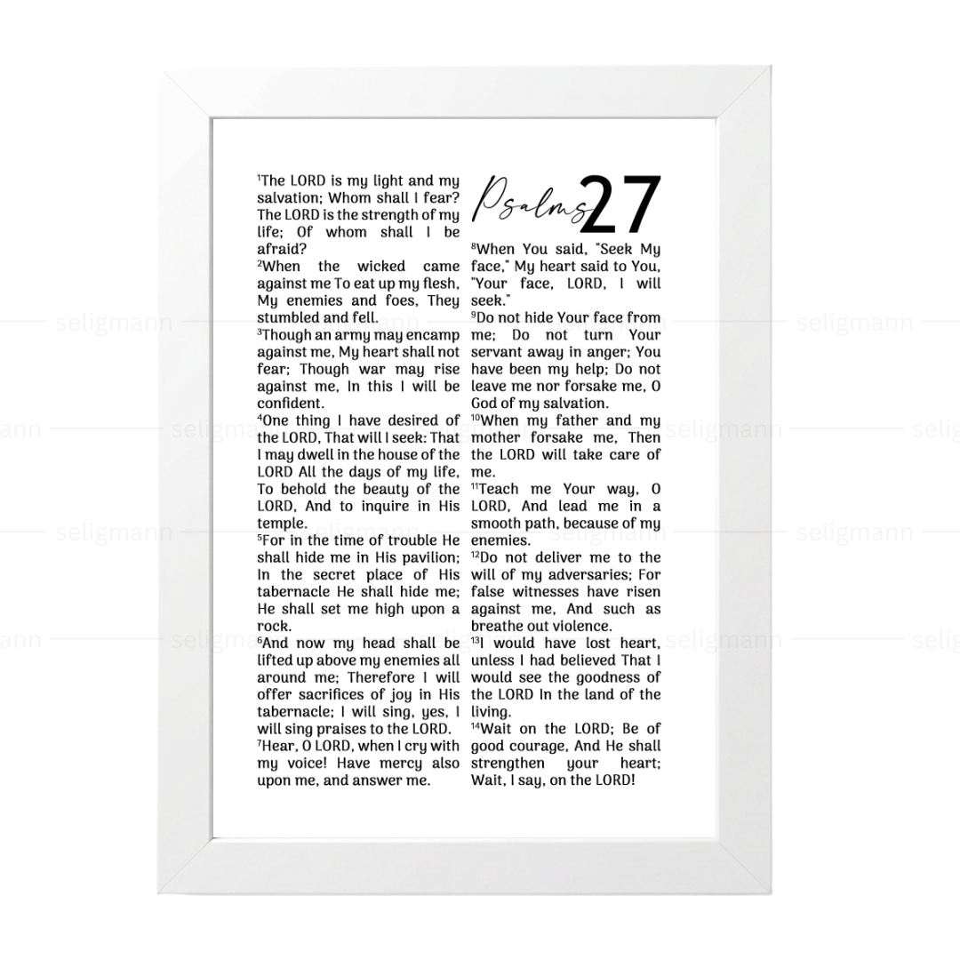 Psalms 27 Full Chapter