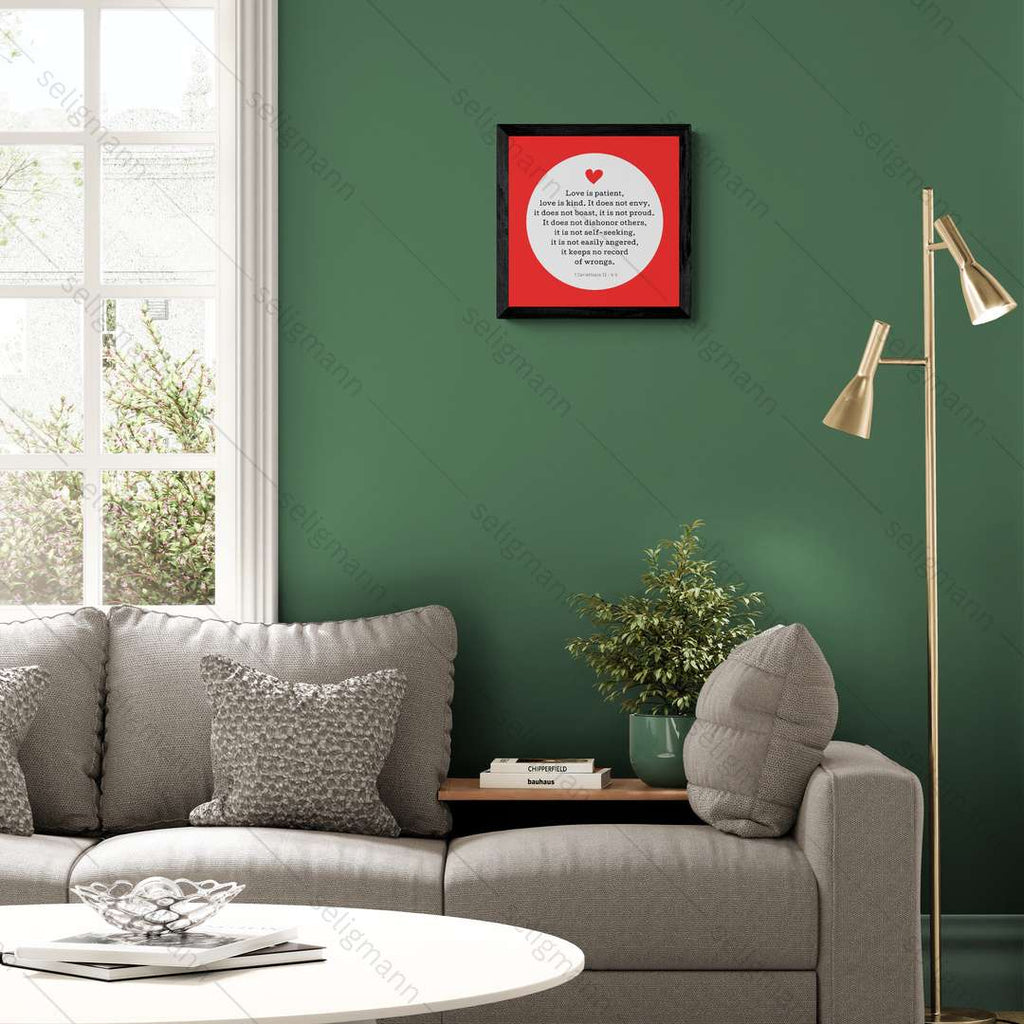 Love is Patient Love is Kind Scripture Print (1 Corinthians 13:4-5)