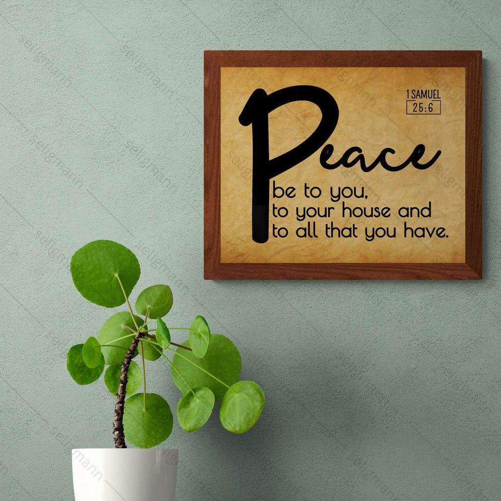 Peace (1 Samuel 25:6)