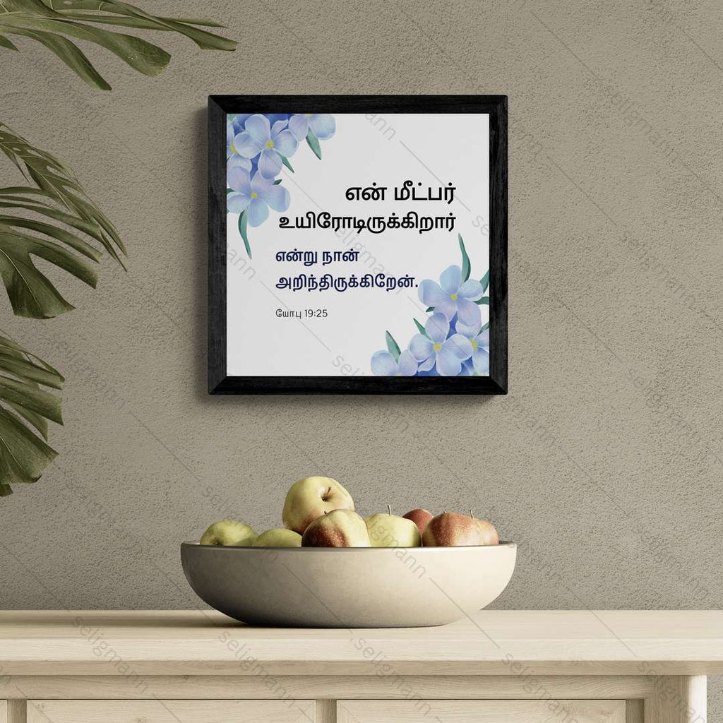 என் மீட்பர் உயிரோடிருக்கிறார் என்று நான் அறிந்திருக்கிறேன் - Job 19:25 - Tamil
