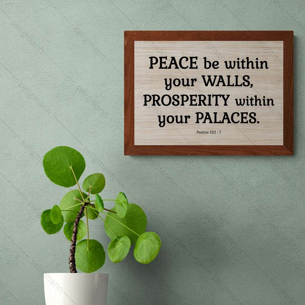 Peace Be Within Your Walls (Psalms 122:7)